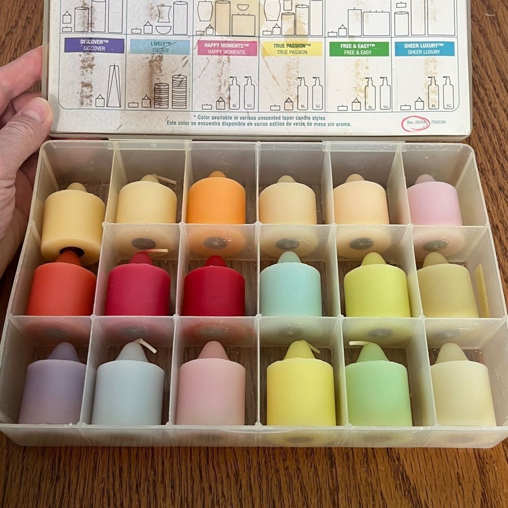Partylite Fragrance Sampler total of 18 votive candles year of release unknown